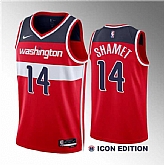 Men's Washington Wizards #14 Landry Shamet Red 2023 Draft Icon Edition Stitched Jersey,baseball caps,new era cap wholesale,wholesale hats